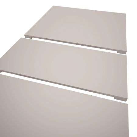 Esstisch Home-X in kaschmir und wei� Tisch ausziehbar 150 - 190 cm