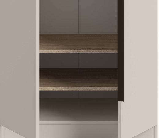 Kleiderschrank Swan in kaschmir Dreht�renschrank 2-t�rig 80 x 181 cm