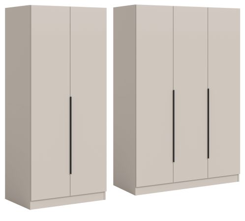 Kleiderschrank Swan in Kaschmir / Sand Dreht�renschrank 5-t�rig 200 x 181 cm