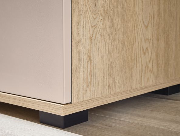 Sideboard Design-D in Kaschmir und Cremona Eiche Kommode 150 cm, mit Soft-Close