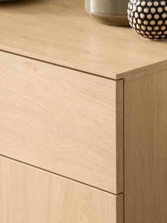 Flurkommode Breda in Stone Eiche Schuhschrank 115 x 98 cm, mit Push-to-Open
