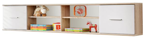 Kinderzimmer / Jugendzimmer Superior in wei� und Sonoma Eiche Komplett Set 4-teilig