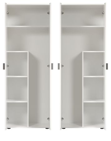 Mehrzweckschrank Purio in wei�, Besen- und Staubsaugerschrank 60 x 176 cm