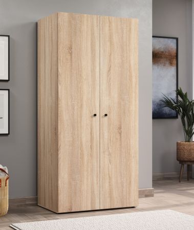 Kleiderschrank Purio in Sonoma Eiche hell Dreht�renschrank 2-t�rig 81 x 176 cm