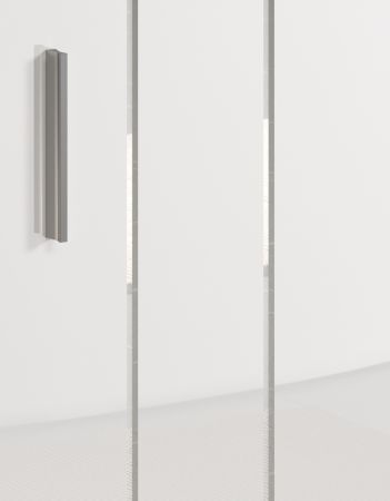 Badezimmer Hochschrank Bianco in wei� Hochglanz Badschrank 37 x 192 cm