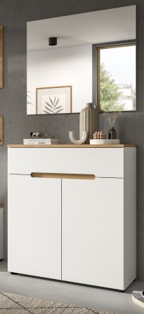Garderobenspiegel Cooper in wei� Wandspiegel 80 cm