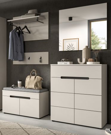Flurkommode Cooper in Kaschmir Schuhschrank 80 x 94 cm, Soft-Close