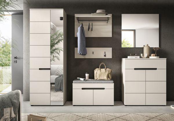 Garderobenpaneel Cooper in Kaschmir Set 2-teilig 80 cm