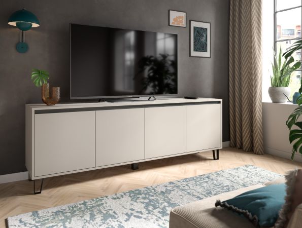 TV-Lowboard Delio in Kaschmir TV Unterschrank 184 cm, mit Soft-Close und Komforth�he