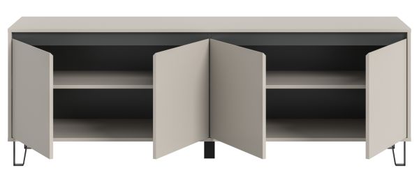 TV-Lowboard Delio in Kaschmir TV Unterschrank 184 cm, mit Soft-Close und Komforth�he