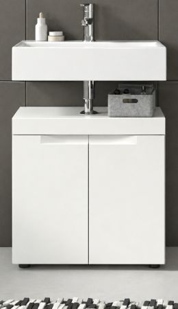 Waschbeckenunterschrank Gusto in wei� matt Badezimmer Unterschrank 60 cm
