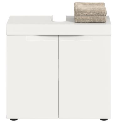 Waschbeckenunterschrank Gusto in wei� matt Badezimmer Unterschrank 60 cm