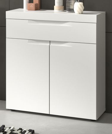 Badezimmer Kommode Gusto in wei� matt Badschrank 75 x 82 cm