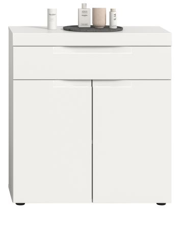 Badezimmer Kommode Gusto in wei� matt Badschrank 75 x 82 cm