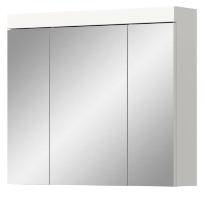 Badezimmer Spiegelschrank Gusto in wei� matt Badschrank 3-t�rig 80 x 70 cm