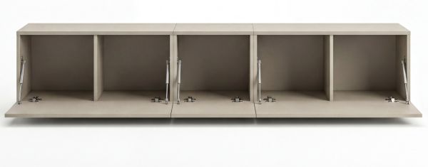 TV-Lowboard Nexus in Kaschmir TV Unterteil h�ngend / stehend 225 cm, Soft-Close