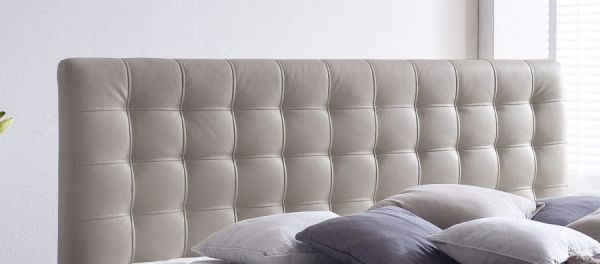 Boxspringbett Isabelle 180 x 200 cm Leder Optik muddy 7 Zonen Tonnentaschenfederkern Matratze