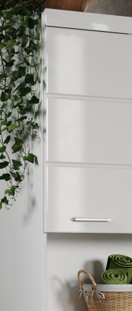 Badezimmer: Hochschrank Adamo in wei� Hochglanz 73 x 190 cm
