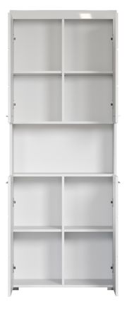 Badezimmer: Hochschrank Adamo in wei� Hochglanz 73 x 190 cm