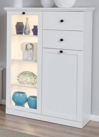 Highboard Milla in wei� Landhaus Kommode 81 x 129 cm