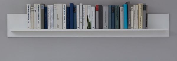 Wandboard Milla in wei� Landhaus Wandregal 139 x 21 cm B�cherregal