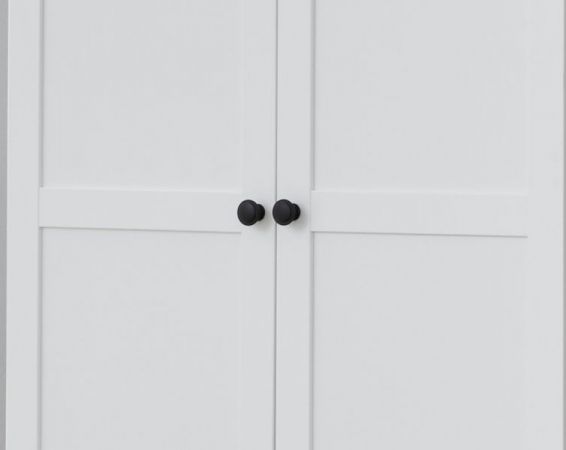 Garderobenschrank Milla in wei� Landhaus Flurgarderobe 81 x 196 cm