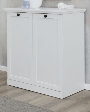Kommode Milla in wei� 81 x 88 cm im Landhausstil als Schuhschrank