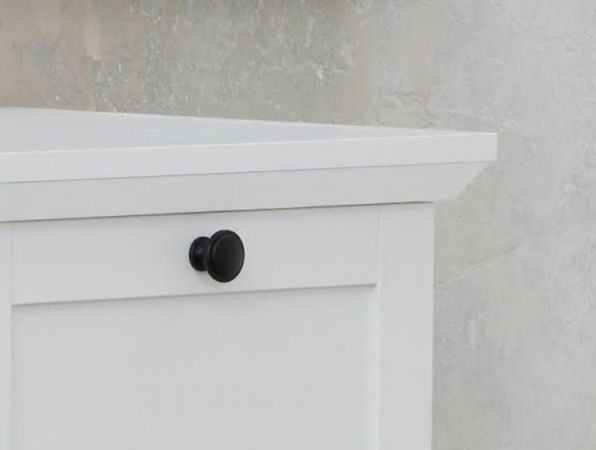 Kommode Milla in wei� 81 x 88 cm im Landhausstil als Schuhschrank