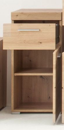 Badezimmer Unterschrank Adamo in Eiche / Asteiche Badschrank 37 x 79 cm