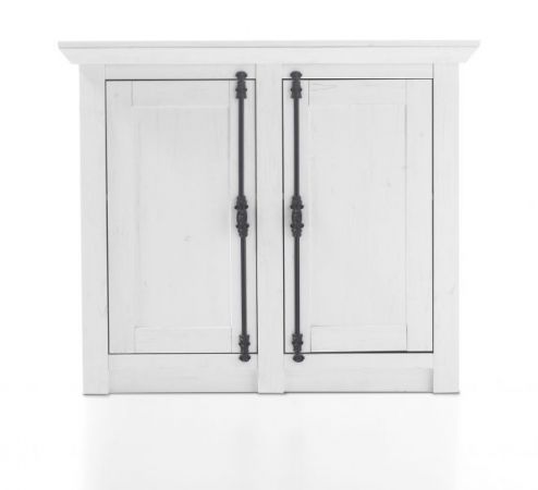 Kommode Hooge in Pinie wei� Landhaus 105 x 90 cm