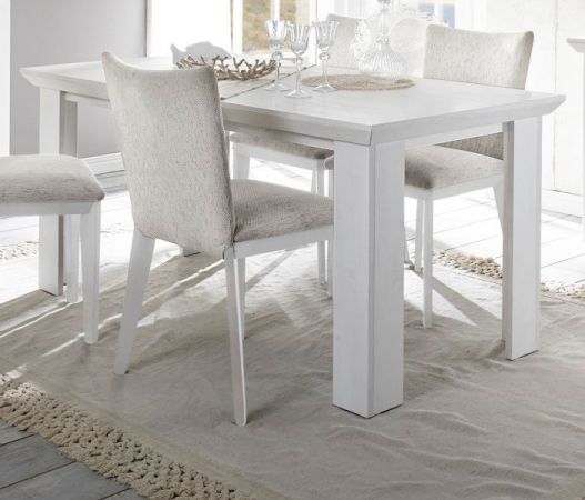 Esstisch Hooge in Pinie wei� Landhaus K�chentisch 160 x 90 cm