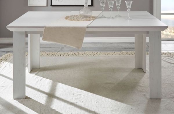 Esstisch Hooge in Pinie wei� Landhaus K�chentisch 160 x 90 cm