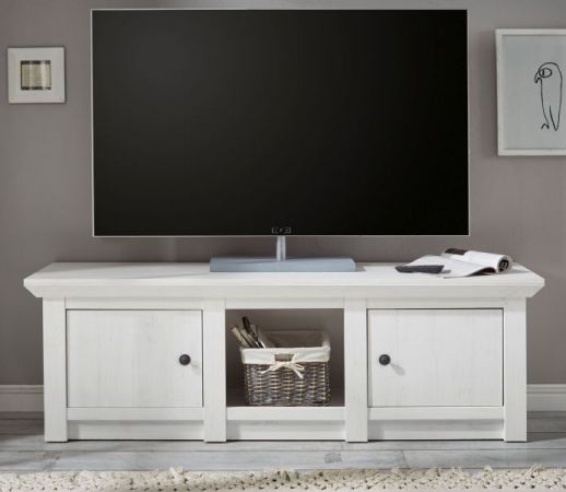 TV-Lowboard Hooge in Pinie wei� Landhaus TV-Unterteil 152 x 51 cm