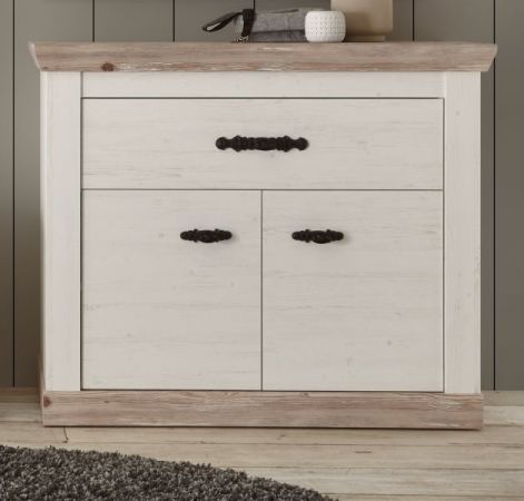Kommode Rovola in Pinie wei� / Oslo Pinie Landhaus 107 x 89 cm
