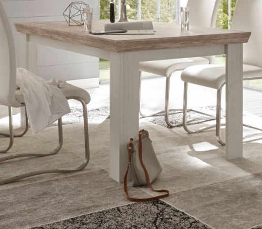Esstisch Rovola in Pinie wei� / Oslo Pinie Landhaus K�chentisch 160 x 90 cm