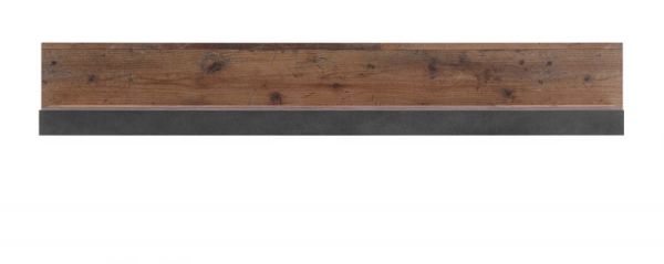 Wandboard Ward in Old Used Wood Shabby Design mit Matera grau Wandregal 153 x 23 cm
