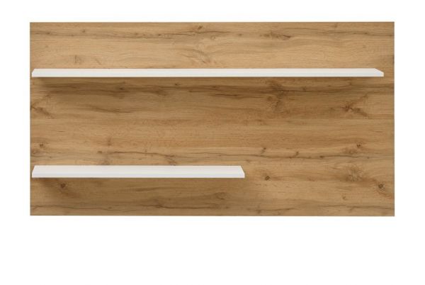 Wandpaneel Center in Wotan Eiche und wei� Wandboard 155 x 80 cm