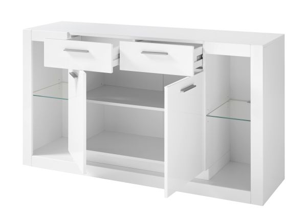 Sideboard Ladis in wei� Hochglanz Kommode 150 x 83 cm
