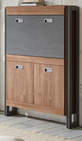 Sekret�r Auburn in Eiche Stirling und Matera grau Schreibtisch 90 x 127 cm