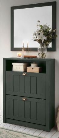 Garderobenspiegel Forres in gr�n Landhausstil Flur Diele Spiegel 82 x 82 cm