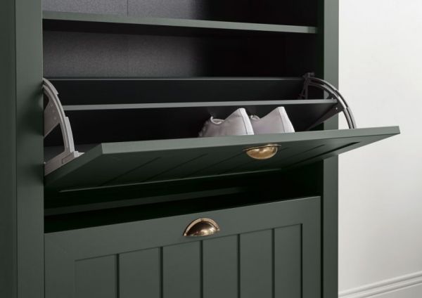 Garderobenkombination Forres in gr�n Landhausstil Garderobe Set 5-teilig 282 x 198 cm