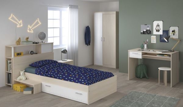 Parisot Kinder- und Jugendzimmer Set 5-teilig Charly15 in Akazie und wei�