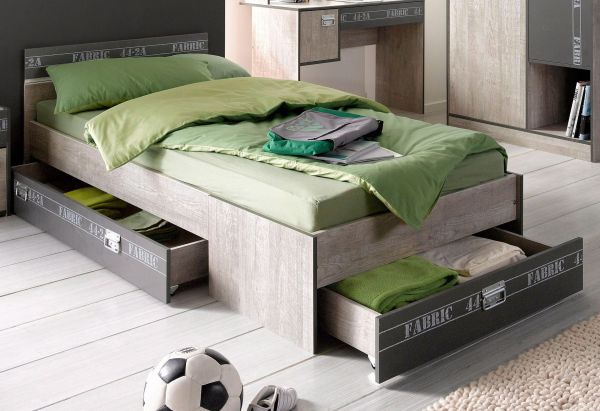 Parisot Kinder- und Jugendzimmer Set 5-teilig Fabric11 in Esche grau
