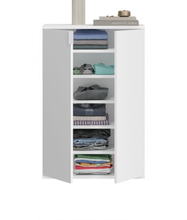 Kommode SystemX in wei� Hochglanz Mehrzweckschrank 61 x 99 cm