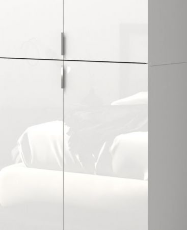 Schuhschrank SystemX in wei� Hochglanz Garderobe 91 x 193 cm