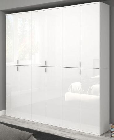Garderobe SystemX in wei� Hochglanz Mehrzweckschrank 183 x 193 cm