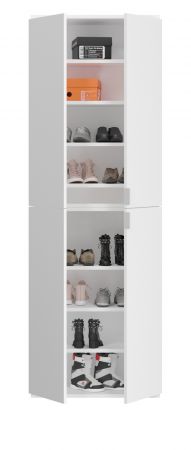 Garderobe SystemX in wei� Hochglanz Garderobenschrank 152 x 193 cm