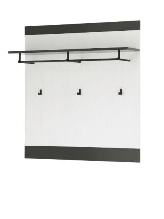 Garderobe Set 4-teilig Stove in wei� Pinie und anthrazit Landhaus Garderobenkombination 164 x 201 cm