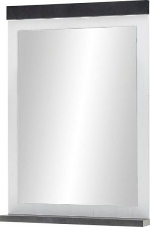 Garderobe Set 3-teilig Stove in wei� Pinie und anthrazit Landhaus Garderobenkombination 206 x 201 cm