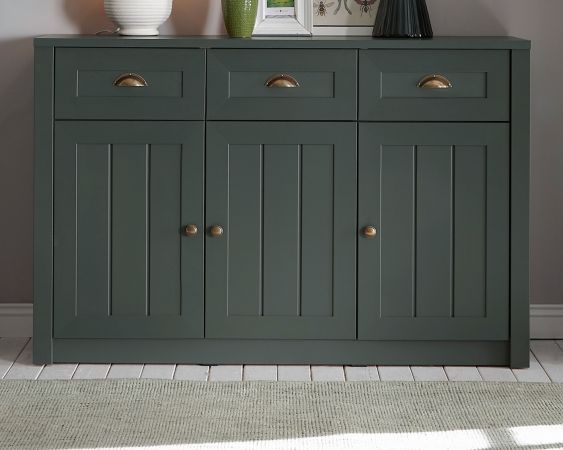 Sideboard Forres in gr�n Landhaus Kommode 130 x 86 cm